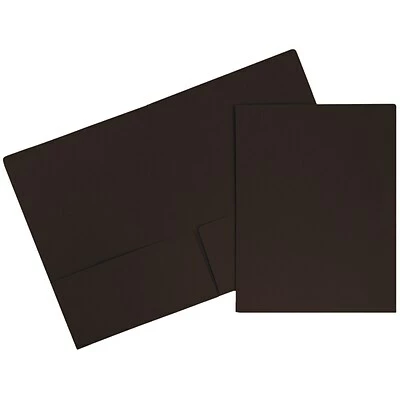 Flash Sale 💯 Pocket Folders JAM Paper Two Pocket Presentation Folders, Chocolate Brown, 6/Pack (233722D) 🤩