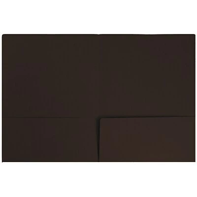 Flash Sale 💯 Pocket Folders JAM Paper Two Pocket Presentation Folders, Chocolate Brown, 6/Pack (233722D) 🤩 - Image 2