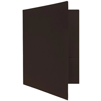 Flash Sale 💯 Pocket Folders JAM Paper Two Pocket Presentation Folders, Chocolate Brown, 6/Pack (233722D) 🤩 - Image 4