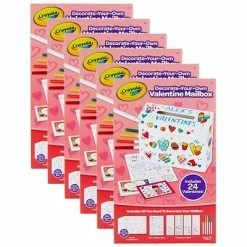 Brand new 👍 Craft Kits Crayola® Valentine's Mailbox Kit, 6 Kits (BIN40559-6) 🛒