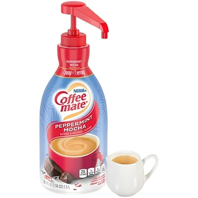 Budget ๐ Creamers Coffee Mate Peppermint Mocha Lactose-Free Creamer In Pump Dispenser, 2/Bundle (283-00067) ๐ - Image 4