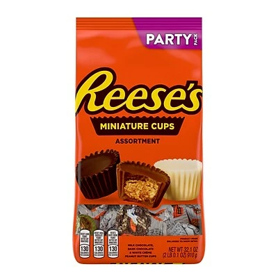 New ๐ฅ Candy & Chocolate Reese's Miniatures Assortment, 32.1 Oz. (HEC43165) ๐