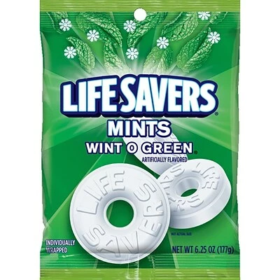 Outlet ๐ฅฐ LifeSavers Gum & Mints Life Savers Wint O Green Mints ๐ฌ Candy Bag, 6.25 Oz (NFG885041) ๐