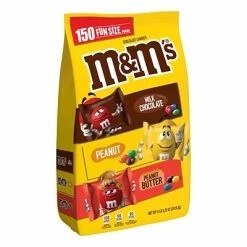 Promo ✔️ M&M's 🍬 Candy & Chocolate M&M'S Chocolate 🍬 Candy Fun Size Assorted Variety Mix 150 Piece Bag, 85.23 Oz (MMM50944) 😍