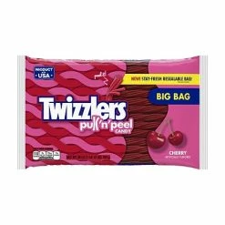New 😀 Candy & Chocolate Twizzlers PULL 'N' PEEL Cherry 🍬 Candy, 28 Oz, 2 Count ✔️