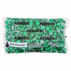 Outlet 🌟 Candy & Chocolate HERSHEY'S KISSES Dark Green Foils Milk Chocolate 🍬 Candy, Individually Wrapped, 66.67 Oz, Bulk Bag, 400 Pieces (HEC60347) ✨