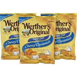 Wholesale 🔔 Candy & Chocolate Werther's Original Sugar Free Chewy Caramels, 2.75 Oz., 3/Pack (302-01006) 😍