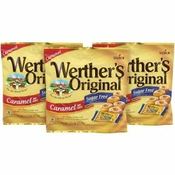 Best deal ✨ Candy & Chocolate Werther's Original Sugar Free Hard Candies, Caramel, 2.75 Oz., 3/Pack (302-01011) 👏