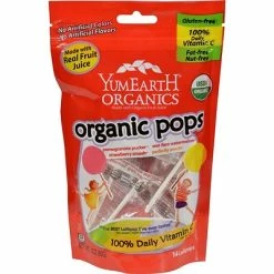 Hot Sale 👍 YumEarth 🍬 Candy & Chocolate Yummy Earth Organic Lollipops Assorted Flavors, 3 Oz, Case Of 6 ✔️