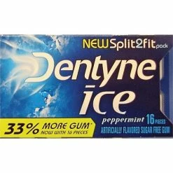 New 🔔 Gum & Mints Dentyne Ice Sugar Free Gum, Peppermint, 16 Pieces/Pack, 9 Packs/Box (31254) 😉