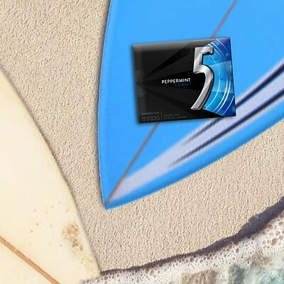 Hot Sale โ Gum & Mints 5 GUM Peppermint Cobalt Sugar Free Chewing Gum, 15 Sticks (WMW51220) ๐ฅฐ - Image 6