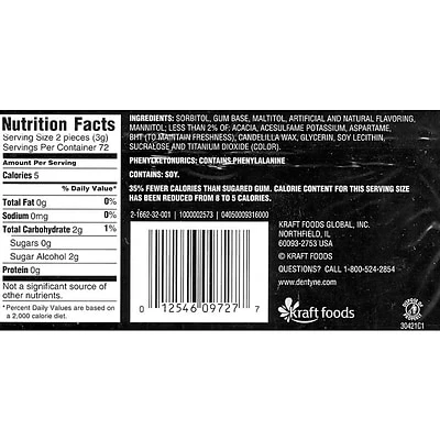 Discount ⭐ Gum & Mints Dentyne Ice Sugar Free Gum, Arctic Chill, 9/Box (AMC31240) ❤️ - Image 3