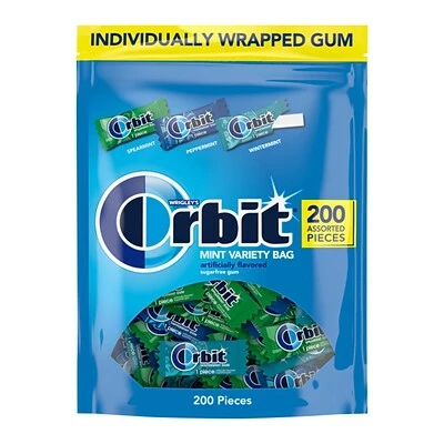 Coupon ๐ Gum & Mints Orbit Variety Bag Sugar Free Gum, Assorted Flavors, 13.4 Oz., 200 Pieces/Pack, 200/Pack (MMM27955) ๐งจ - Image 2