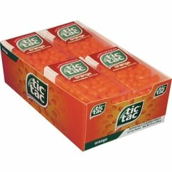 Cheapest 👏 Gum & Mints Tic Tac Orange Mints, 36 Pieces/Pack, 12/Box (FEU00773) 😉