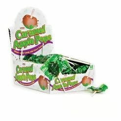 Cheap 🛒 Caramel ApplePops 🍬 Candy & Chocolate Caramel Apple Pops; 31.7 Oz. Box, 48 Lollipops/Box 🔥