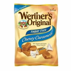 Best Sale 😍 Candy & Chocolate Werther's Original Sugar Free Chewy Caramel 🍬 Candy, 12/Pack (302-00005) 🔔