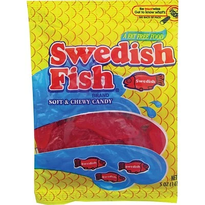 Wholesale ๐ฏ Candy & Chocolate Swedish Fish Original Soft & Chewy ๐ฌ Candy, 5 Oz, 12/Carton (JAR1506208) ๐