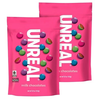 Budget ๐ Candy & Chocolate Unreal Milk Chocolate Gems, 5.0 Oz., 2 Pk ๐