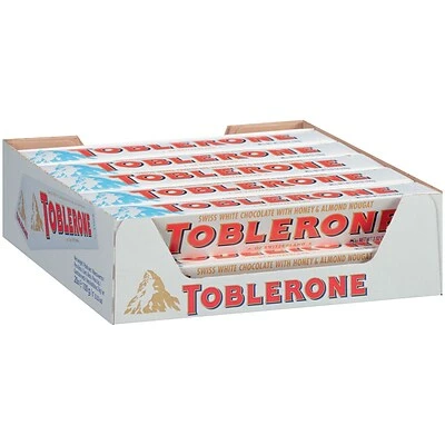 Flash Sale 👏 Candy & Chocolate Toblerone Bar, White Chocolate, 3.5 Oz., 20/Pack (304-00027) ⭐
