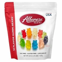 Promo 😉 Candy & Chocolate Albanese Fruity 12 Flavor Gummi Bears, 36 Oz, 12 (ACG53336) 🤩