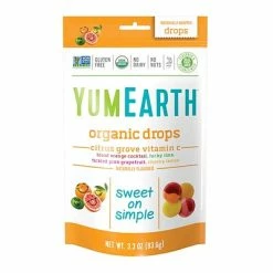 Budget 👏 Candy & Chocolate YumEarth Organic Vitamin C Citrus Grove Drops, 3.3 Oz., 3 Pack (1155) ✔️